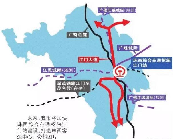 深刻地影响粤港澳大湾区珠江口西岸区域交通新格局的产生,不仅是江门